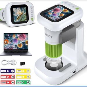 NWT Amazon Microscope for Kids1000X 2 in 1 Desktop & Handheld Digital Microscope